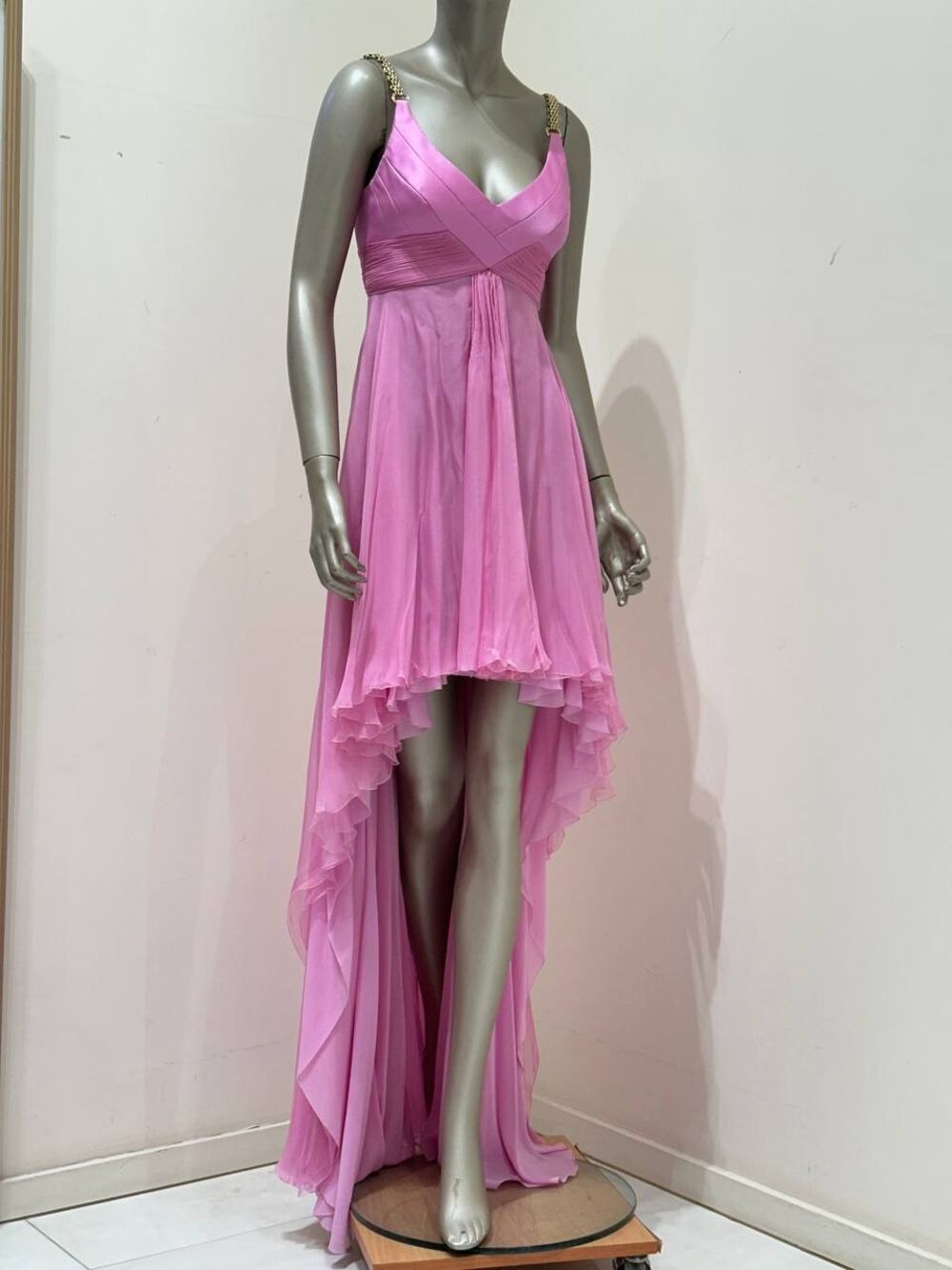 Gianni Versace Pink Runway Evening Dress IT 40